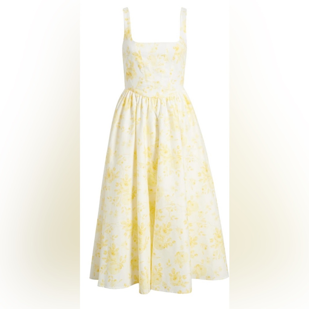 NWT Jason Wu Floral Yellow Bridgerton Dress